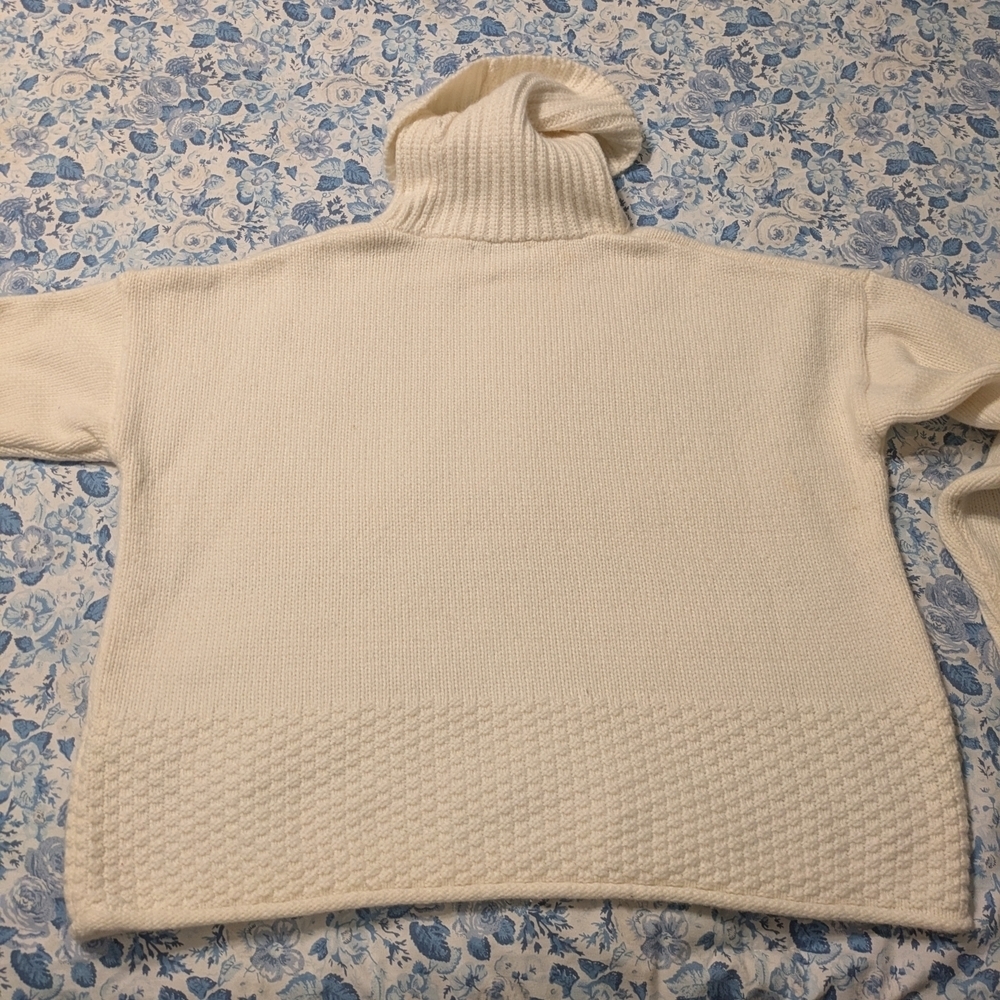 Madewell Cream Turtleneck Sweater - Picture 3 of 9